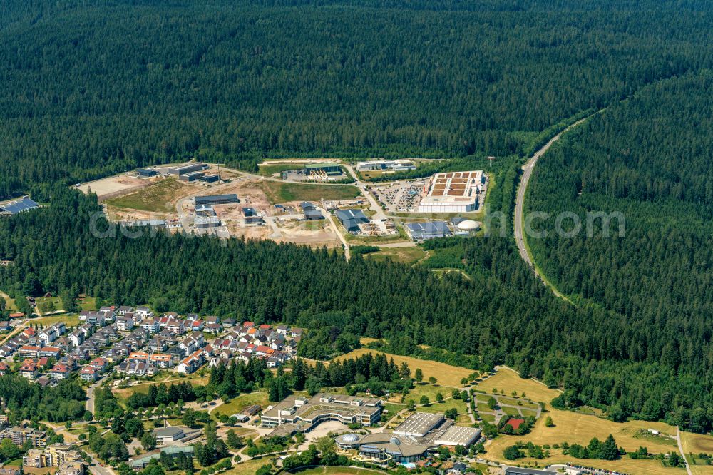 Wittlensweiler from the bird's eye view: Industrial and commercial area in Wittlensweiler in the state Baden-Wuerttemberg, Germany