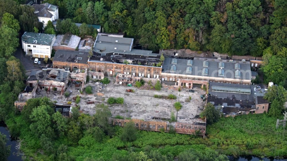 Aerial image Schladern - Industrial wasteland of the former Elmoreas plant in Schladern in the state North Rhine-Westphalia, Germany