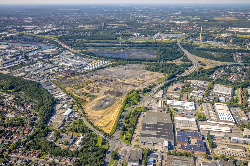 Aerial image Essen - Industriebrache - Zechenbrache - Emil-Emscher im Ortsteil Vogelheim in Essen im Bundesland Nordrhein-Westfalen, Deutschland