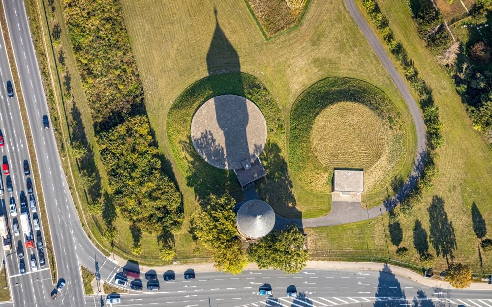 Lippstadt from the bird's eye view: Building of industrial monument water tower on Boekenfoerder Strasse in the district Rixbeckerfeld in Lippstadt in the state North Rhine-Westphalia, Germany