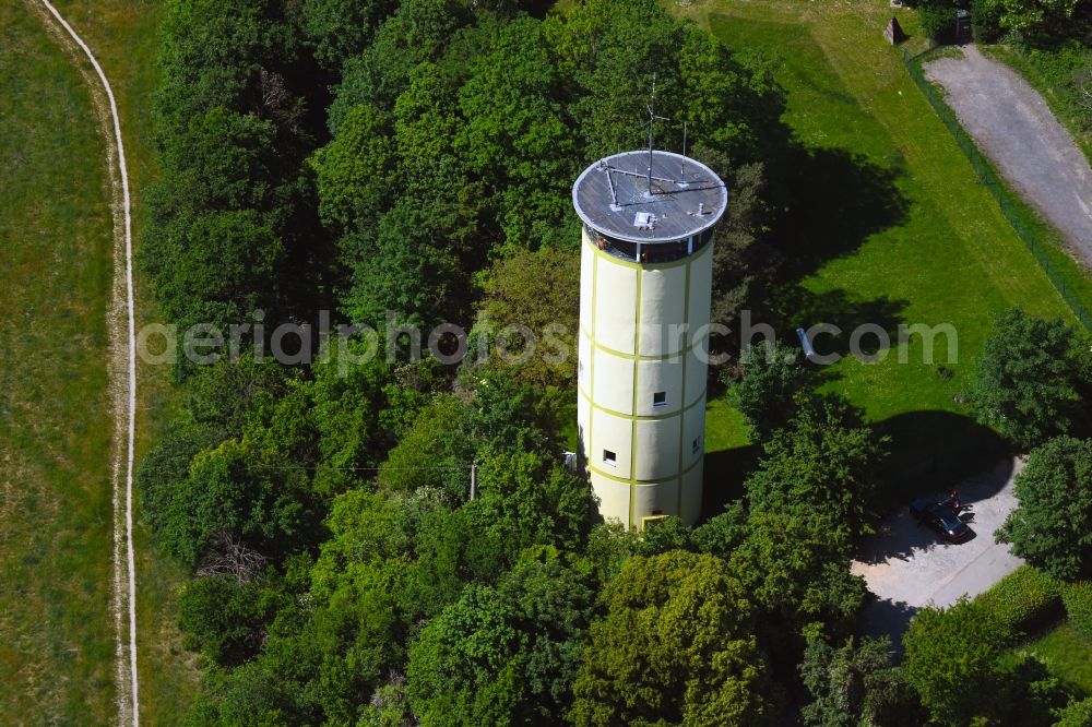 Wiesbaden from the bird's eye view: Building of industrial monument water tower in the district Sonnenberg in Wiesbaden in the state Hesse, Germany