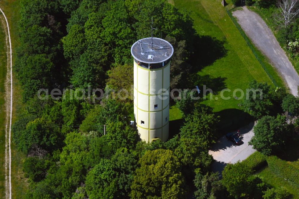 Aerial image Wiesbaden - Building of industrial monument water tower in the district Sonnenberg in Wiesbaden in the state Hesse, Germany