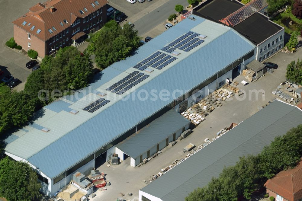 Aerial image Kamen - Building industrial and commercial complex of Markus Gerold Group in Kamen in the state North Rhine-Westphalia