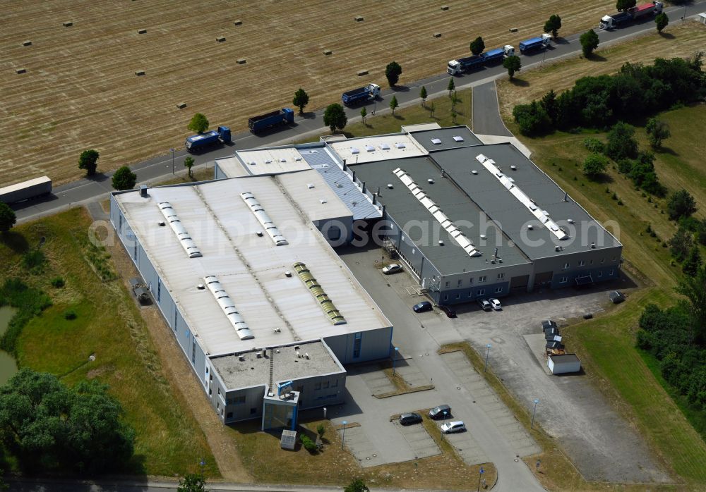 Aerial photograph Gera - Industrial and commercial area AGA Zerspanungstechnik Gera GmbH in the district Hermsdorf in Gera in the state Thuringia, Germany