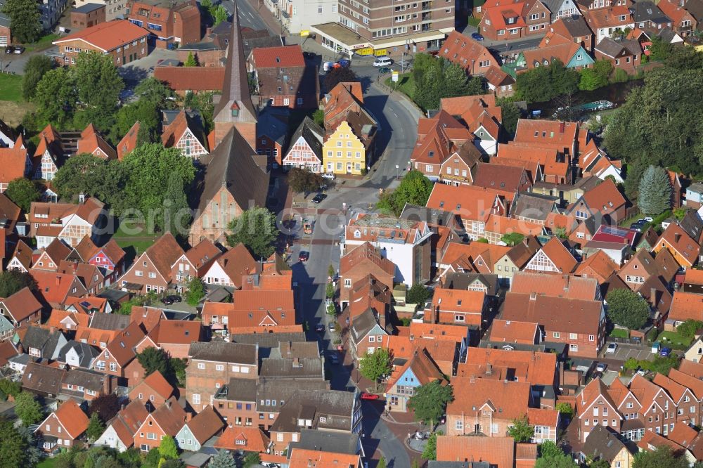 Aerial photograph Otterndorf - Downtown Otterndorf in the state of Lower Saxony