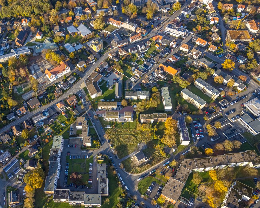 Hamm from above - Cityscape of the district in the district Herringen in Hamm at Ruhrgebiet in the state North Rhine-Westphalia, Germany