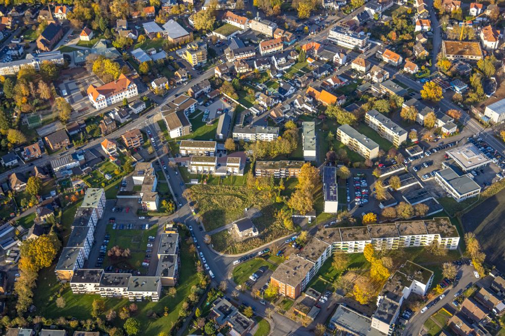 Hamm from the bird's eye view: Cityscape of the district in the district Herringen in Hamm at Ruhrgebiet in the state North Rhine-Westphalia, Germany