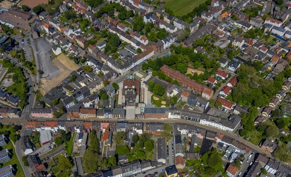 Aerial photograph Gelsenkirchen - Cityscape of the district in the district Ueckendorf in Gelsenkirchen at Ruhrgebiet in the state North Rhine-Westphalia, Germany