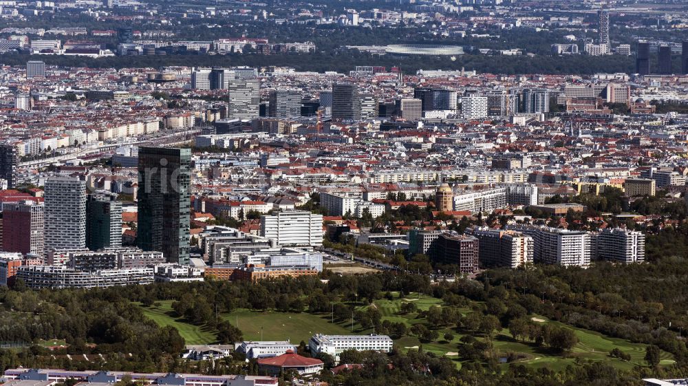 Aerial photograph Wien - Cityscape of the district of 10 Gemeindebezirk in Vienna in Austria
