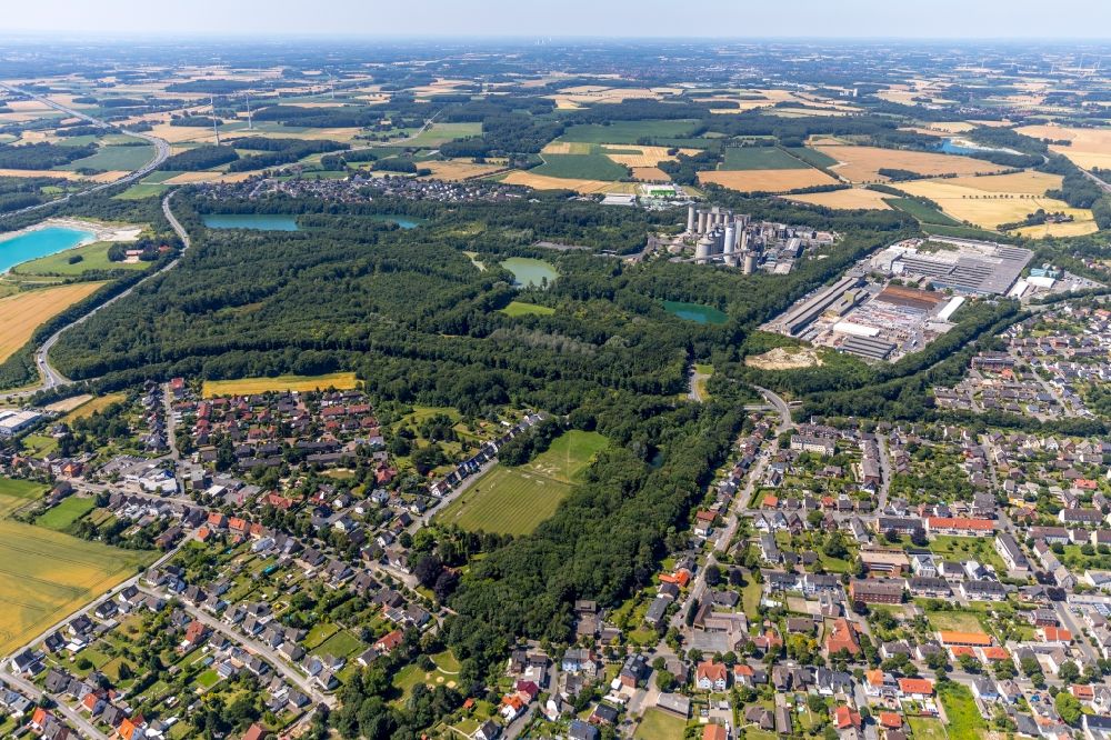 Neubeckum from the bird's eye view: Down town area in Neubeckum in the state North Rhine-Westphalia, Germany