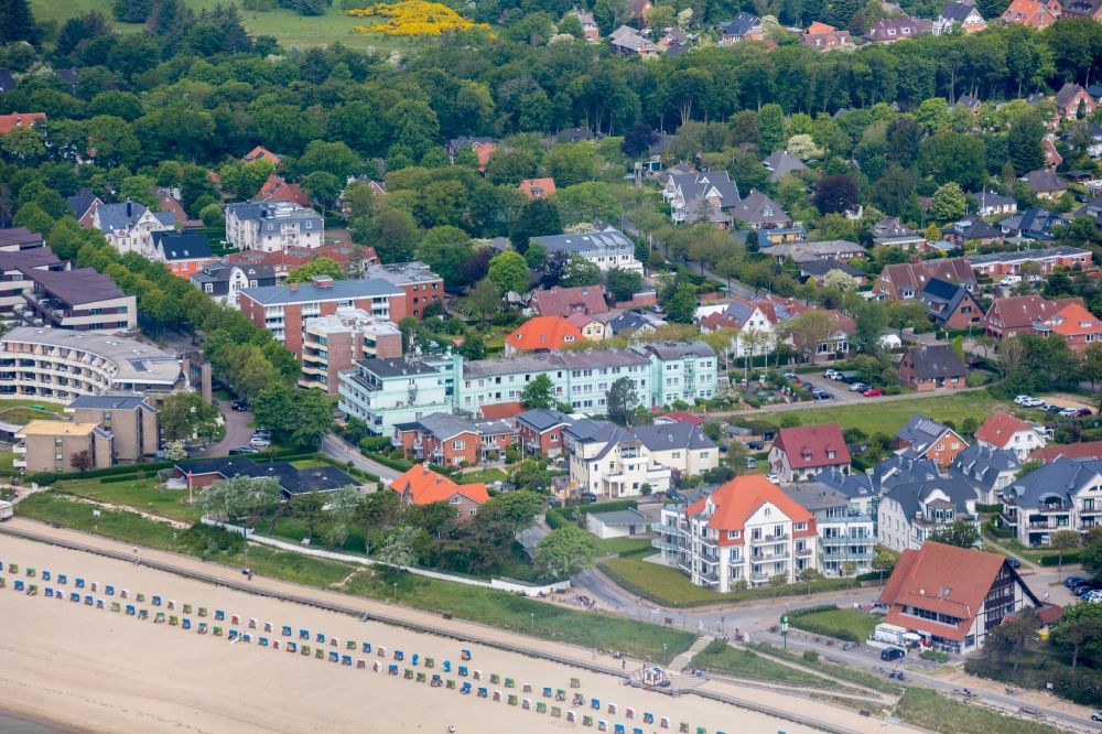 Aerial photograph Alkersum - Island area Foehr with the village center in Alkersum in the state Schleswig-Holstein