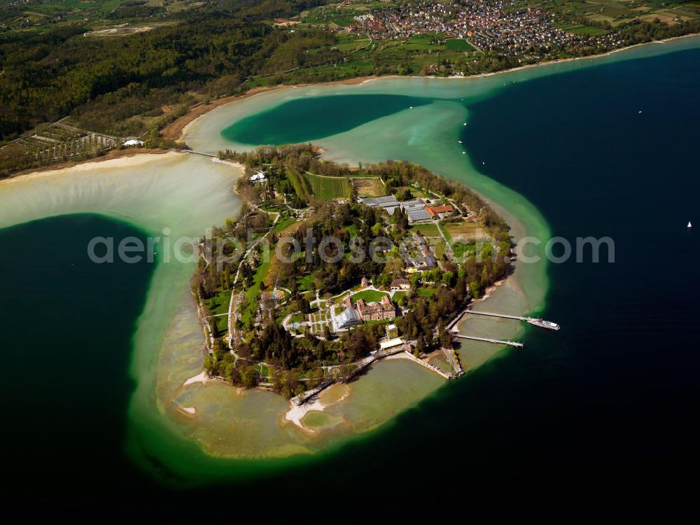 Mainau from above - Mainau is an island in Lake Constance
