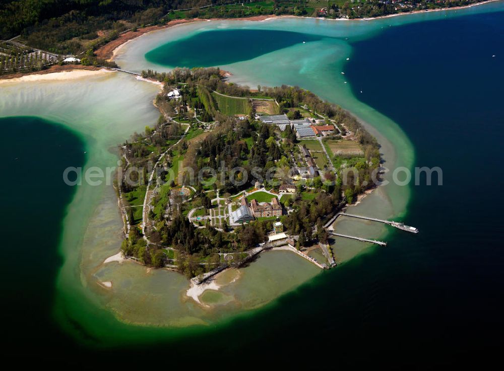 Mainau from the bird's eye view: Mainau is an island in Lake Constance