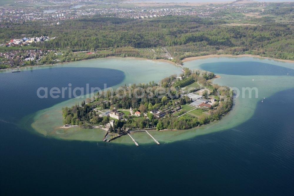 Aerial image Mainau - Mainau is an island in Lake Constance