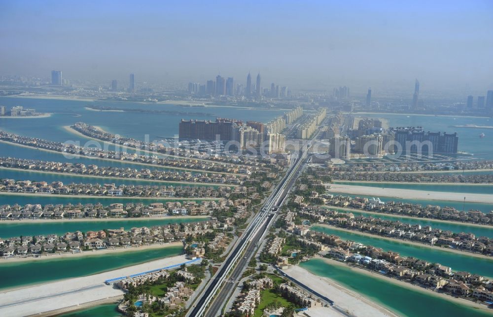 Aerial photograph Dubai - The Palm Jumeirah in Dubai in United Arab Emirates