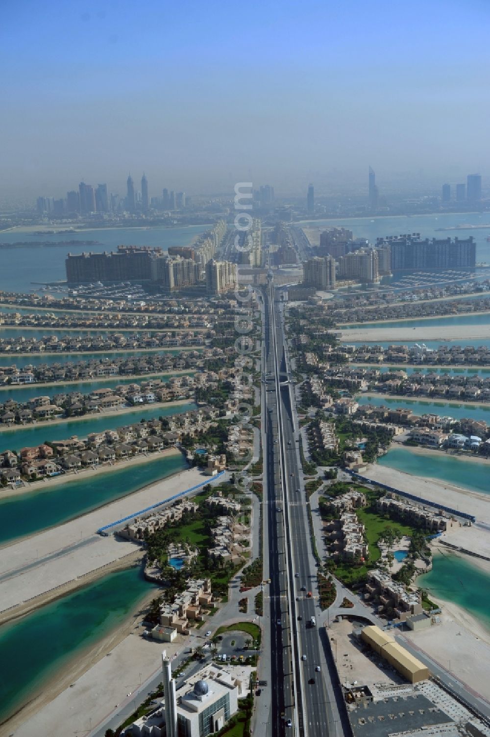 Aerial photograph Dubai - The Palm Jumeirah in Dubai in United Arab Emirates