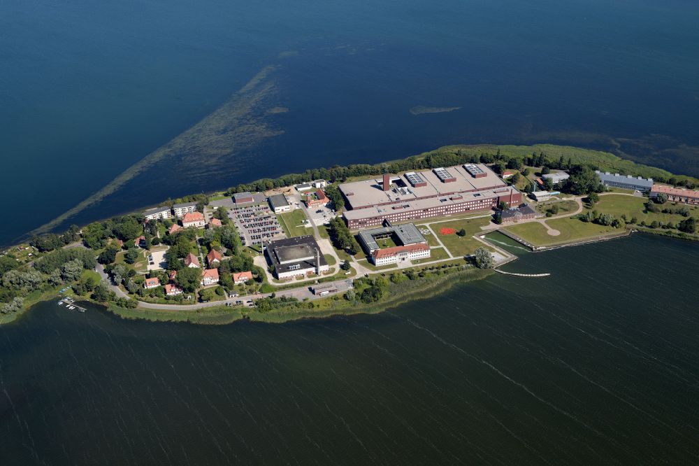 Aerial photograph Riems - Building complex of the institute Friedrich-Loeffler-Institutes FLI in Riems on the Baltic Sea in the state Mecklenburg - Western Pomerania, Germany