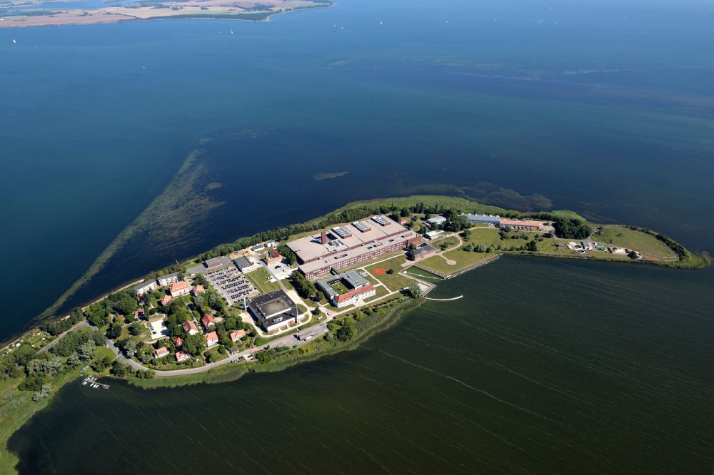 Riems from the bird's eye view: Building complex of the institute Friedrich-Loeffler-Institutes FLI in Riems on the Baltic Sea in the state Mecklenburg - Western Pomerania, Germany