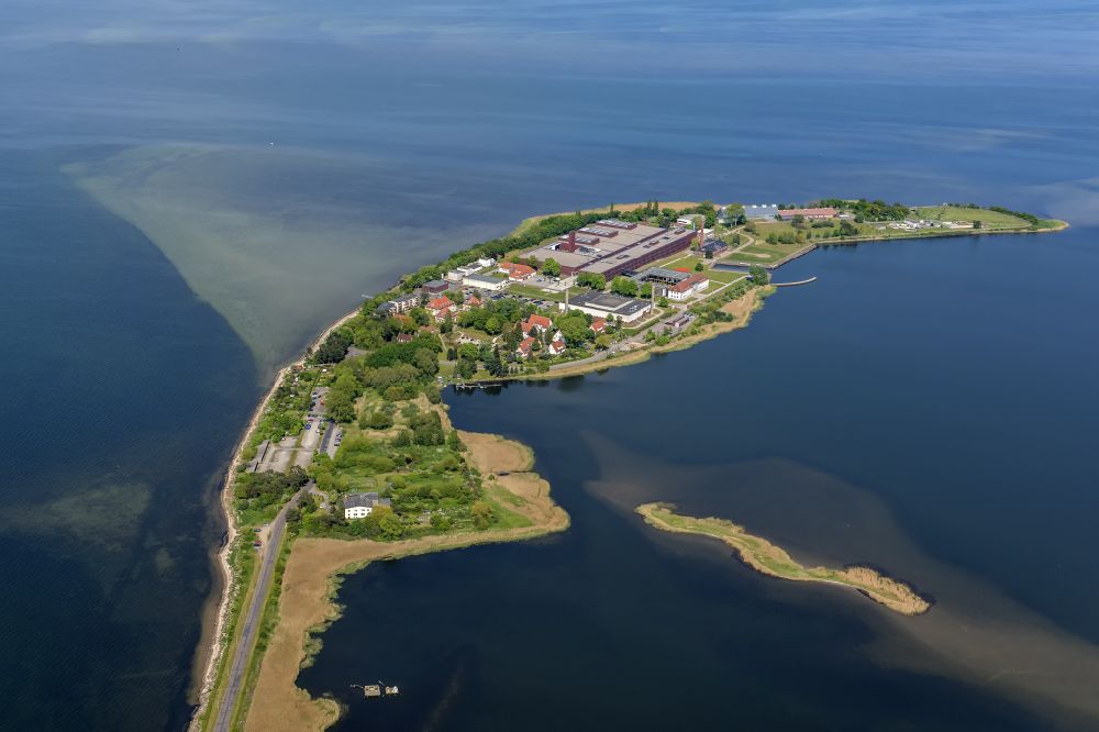 Aerial image Riems - Building complex of the institute Friedrich-Loeffler-Institutes FLI in Riems on the Baltic Sea in the state Mecklenburg - Western Pomerania, Germany
