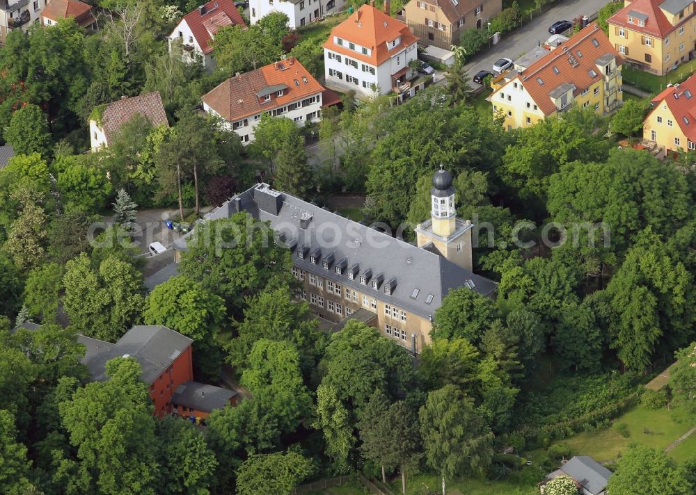 Jena from above - The Institute of Geosciences, Friedrich-Schiller-University Jena is located in the Burgweg Jena - District Wenigenjena in Thuringia. Here is specifically for study and research in the fields of geology, geophysics and mineralogy