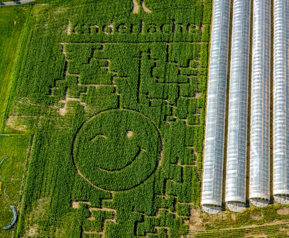 Aerial photograph Grevel - Maze - Labyrinth on in Grevel at Ruhrgebiet in the state North Rhine-Westphalia, Germany