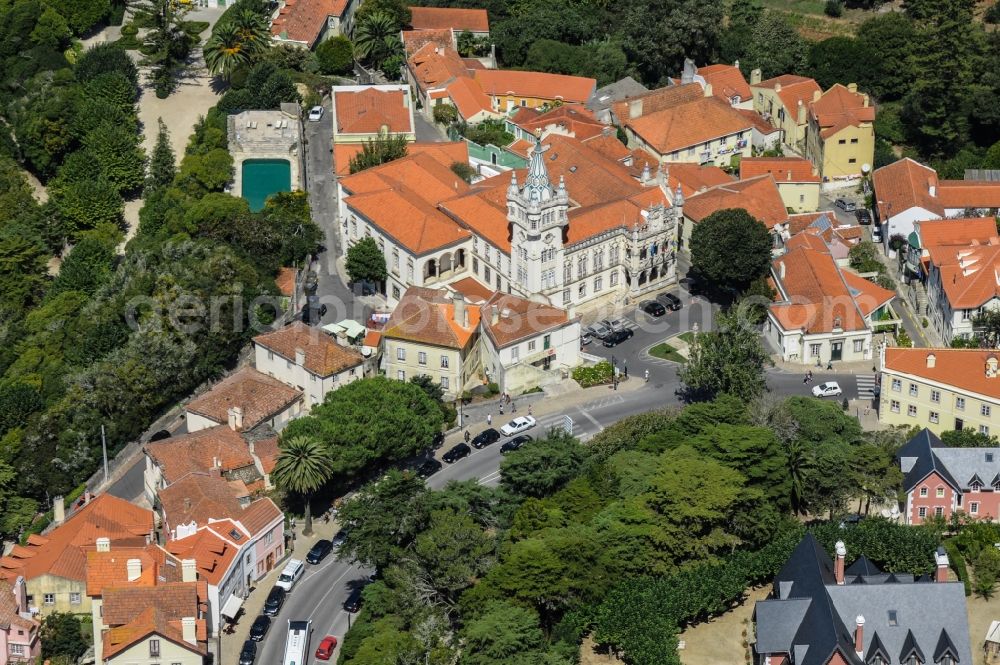 Sintra from the bird's eye view: Palacio Justica in Sintra in Portugal