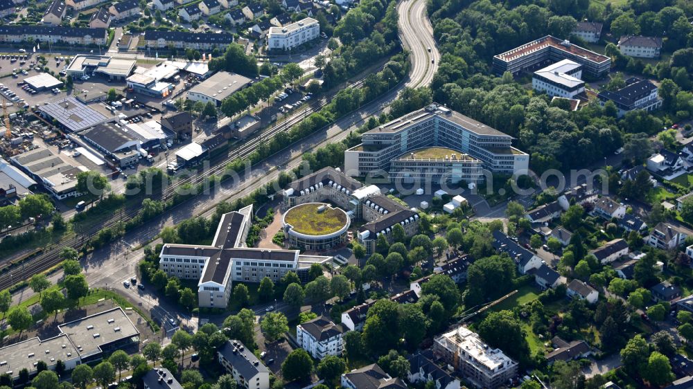 Bonn from above - KfW banking group in Bonn in the state North Rhine-Westphalia, Germany
