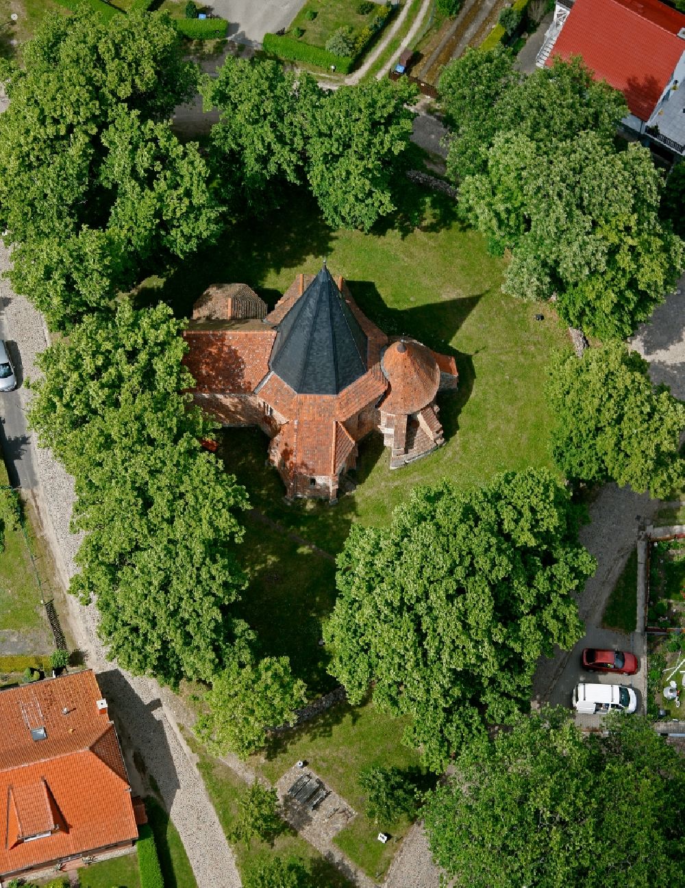 Aerial photograph Ludorf - Church in Ludorf in Mecklenburg - West Pomerania