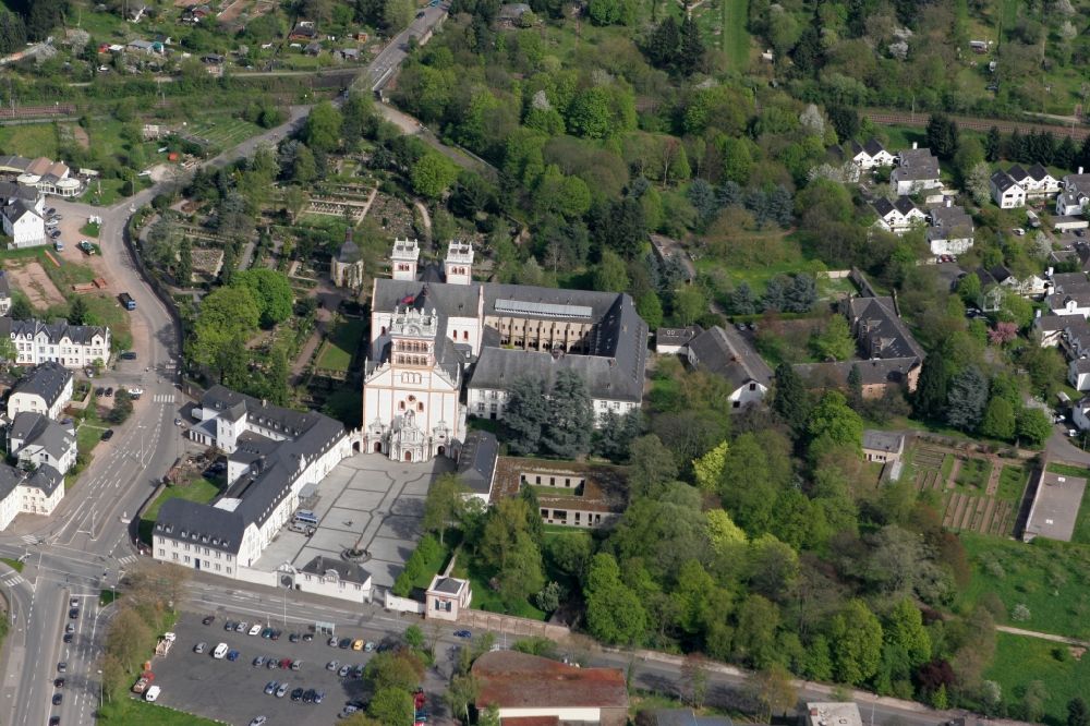Trier from the bird's eye view: Church Saint Matthias in Trier in the state of Rhineland-Palatine