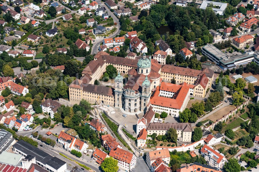 Aerial photograph Weingarten - Church building Basilika St. Martin in Weingarten in the state Baden-Wurttemberg, Germany