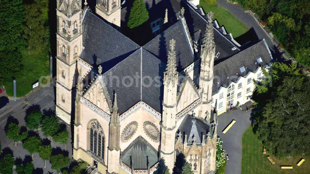 Remagen from the bird's eye view: Church building Apollinariskirche om Apollinarisberg in Remagen in the state Rhineland-Palatinate
