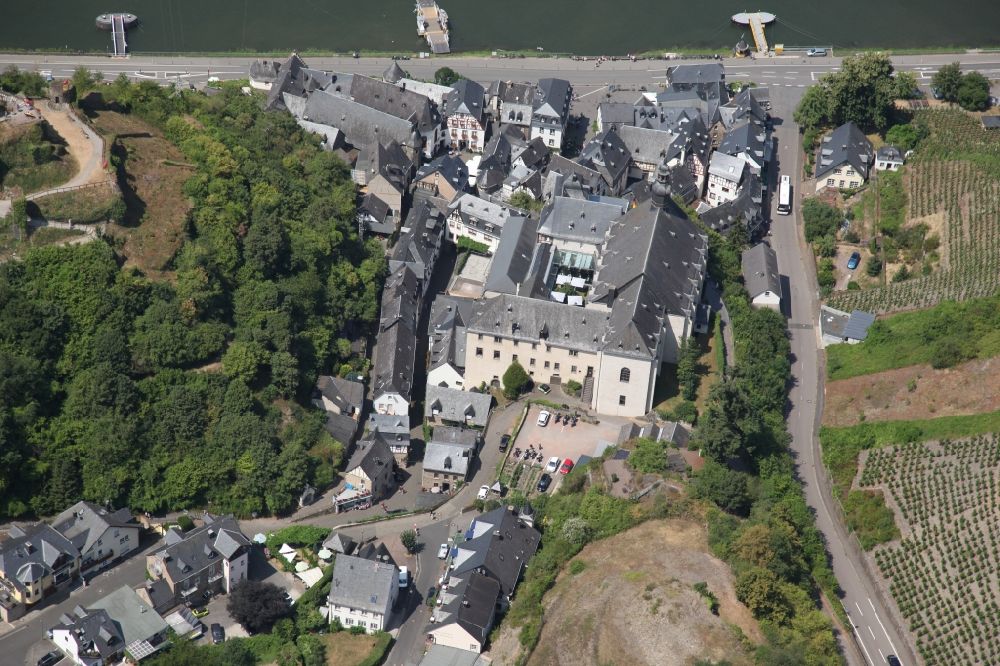Aerial image Beilstein - Church building of the Carmelite Church St. Josef in the village of Beilstein in the state Rhineland-Palatinate, Germany
