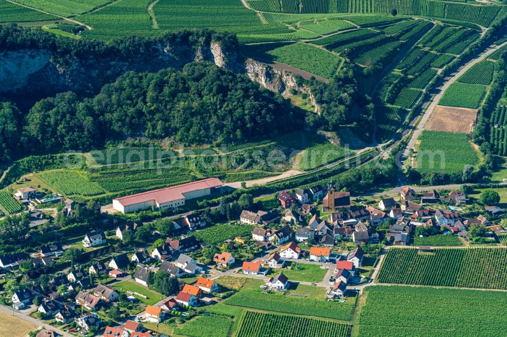 Aerial photograph Niederrotweil - Church building in the village of in Niederrotweil in the state Baden-Wurttemberg, Germany