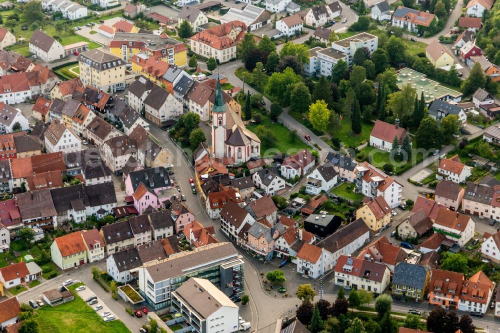 Tuttlingen from the bird's eye view: Church building in the village of in Tuttlingen in the state Baden-Wuerttemberg, Germany