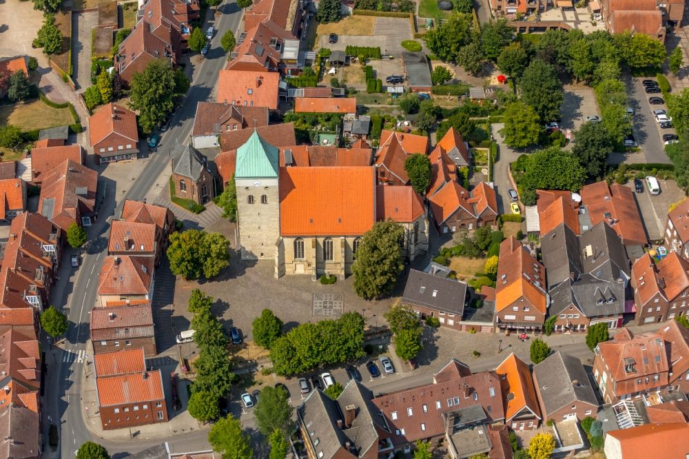 Everswinkel from the bird's eye view: Church building in Everswinkel in the state North Rhine-Westphalia, Germany