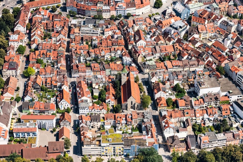 Aerial photograph Ravensburg - Church building Joel Jugendkirche in Ravensburg in the state Baden-Wurttemberg, Germany
