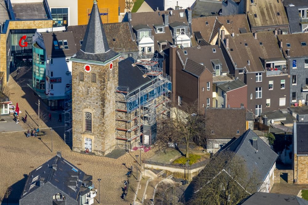 Velbert from the bird's eye view: Churches building in Velbert in the state North Rhine-Westphalia, Germany