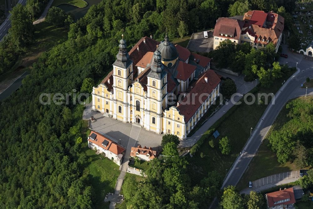 Aerial photograph Graz - Church building of Wallfahrtskirche Basilika Mariatrost in Graz in Steiermark, Austria