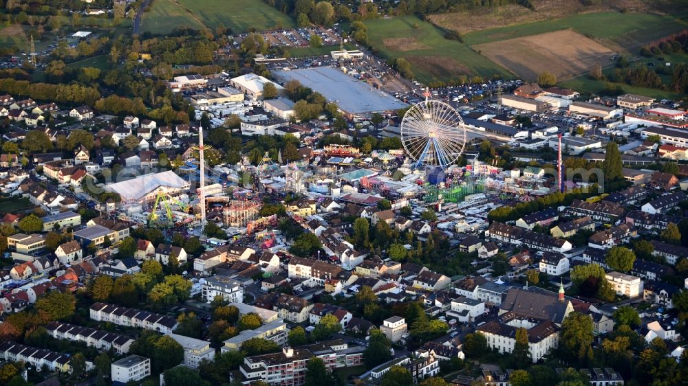 Aerial image Bonn - Fair - event location at festival on Markt in the district Puetzchen-Bechlinghoven in Bonn in the state North Rhine-Westphalia, Germany
