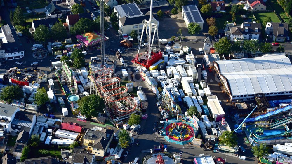 Aerial image Bonn - Fair - event location at festival Puetzchens Markt on Markt in the district Puetzchen-Bechlinghoven in Bonn in the state North Rhine-Westphalia, Germany