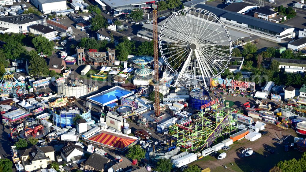 Aerial image Bonn - Fair - event location at festival Puetzchens Markt on Markt in the district Puetzchen-Bechlinghoven in Bonn in the state North Rhine-Westphalia, Germany