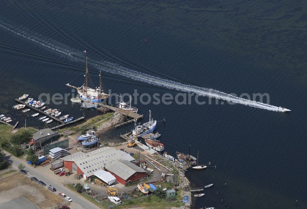 Egernsund from above - Small shipyard in Egernsund in Denmark
