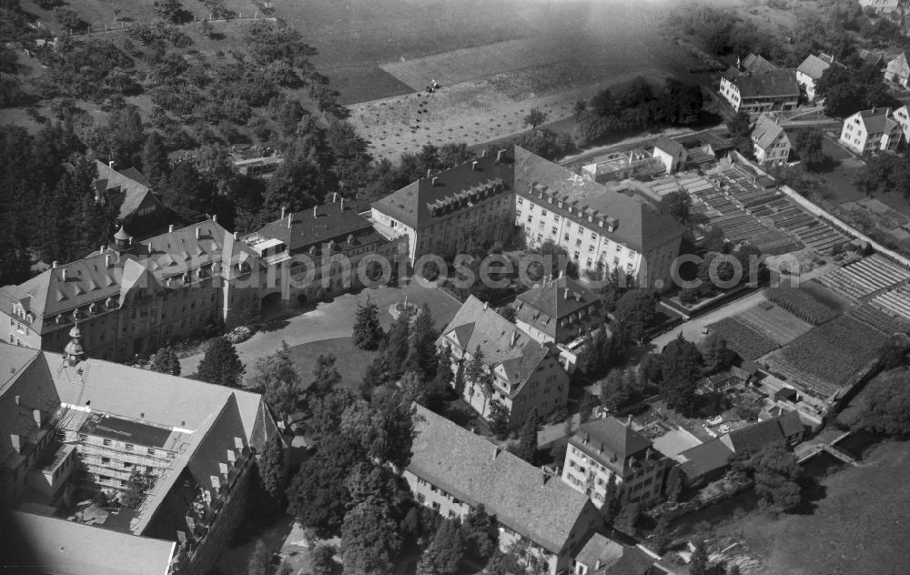 Aerial image Rottweil - Hospital grounds of todayA?s the Clinic Vinzenz von Paul Hospital gGmbH in Rottweil in the state Baden-Wuerttemberg, Germany