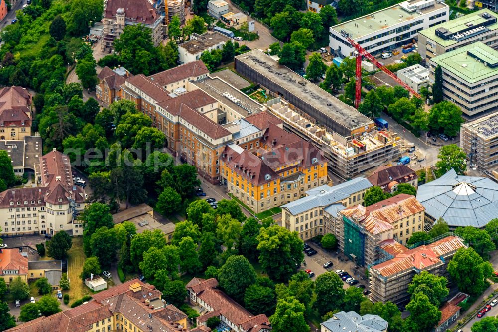 Aerial photograph Tübingen - Hospital grounds of the Clinic Psychologisches Institut Universitaet Tuebingen on street Liebermeisterstrasse in Tuebingen in the state Baden-Wuerttemberg, Germany