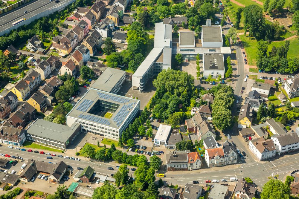Aerial photograph Bad Wünnenberg - Hospital grounds of the Clinic Aatalklinik Wuennenberg - Klinik fuer Neurologische Rehabilitation in Bad Wuennenberg in the state North Rhine-Westphalia, Germany
