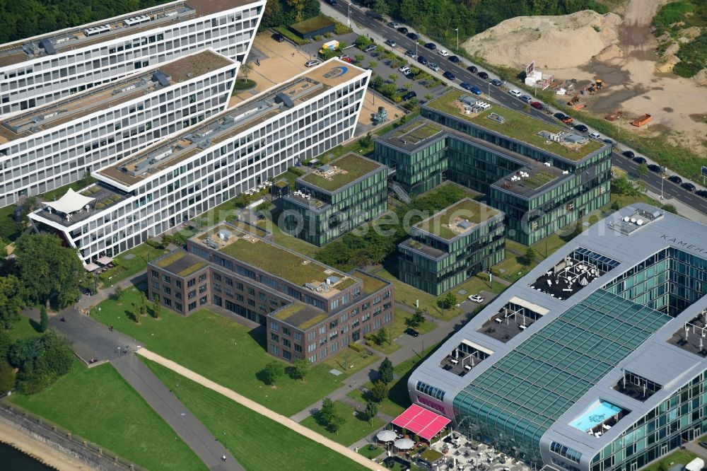 Aerial photograph Bonn - Hospital grounds of the Clinic Beta Klinik GmbH on Joseph-Schumpeter-Allee in the district Beuel in Bonn in the state North Rhine-Westphalia, Germany