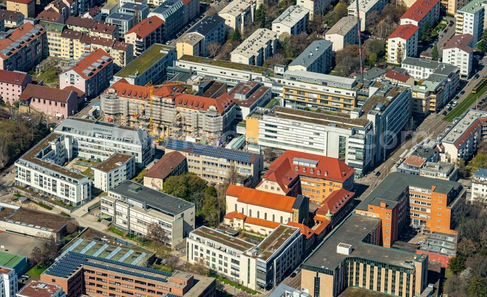 Aerial photograph Stuttgart - Hospital grounds of the Clinic Diakonie-Klinikum Stuttgart in Stuttgart in the state Baden-Wuerttemberg, Germany