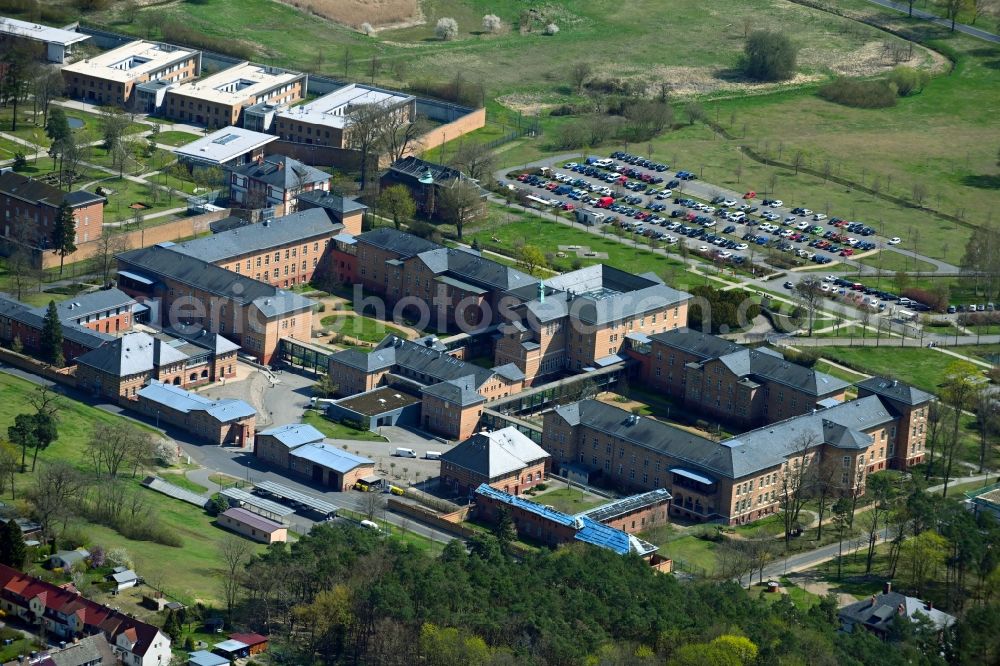 Aerial photograph Eberswalde - Hospital grounds of the Clinic GLG Martin Gropius Krankenhaus in Eberswalde in the state Brandenburg, Germany