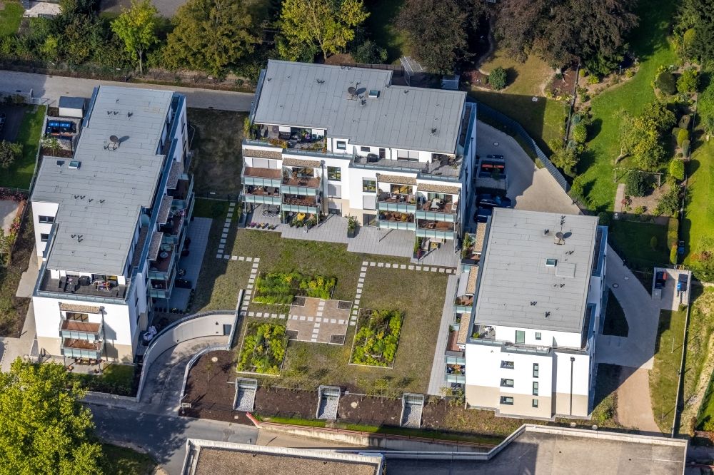 Hamm from above - Hospital grounds of the Clinic St. Josef-Krankenhaus Hamm-Bockum-Hoevel on Albert-Struck-Strasse in the district Bockum-Hoevel in Hamm at Ruhrgebiet in the state North Rhine-Westphalia, Germany