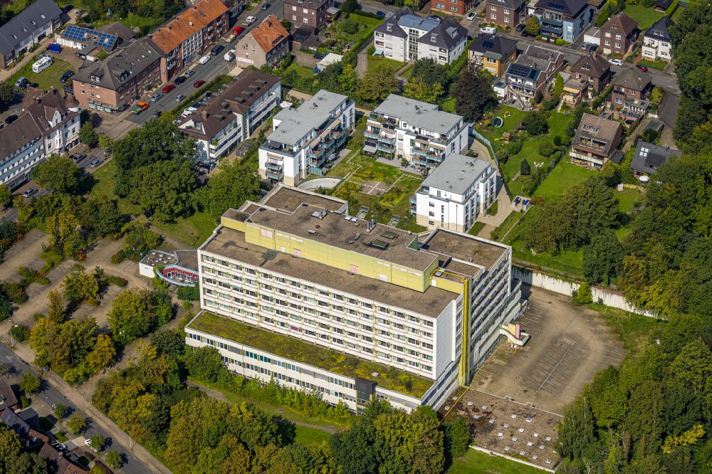 Hamm from above - Hospital grounds of the Clinic St. Josef-Krankenhaus Hamm-Bockum-Hoevel on Albert-Struck-Strasse in the district Bockum-Hoevel in Hamm in the state North Rhine-Westphalia, Germany